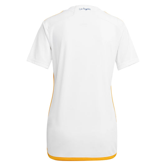 Women's adidas White LA Galaxy 2024 Angeleno Kit Replica Jersey - Customizable