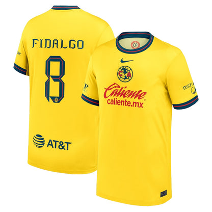 Youth Nike ?lvaro Fidalgo Yellow Club America 2024/25 Home Replica Player Jersey