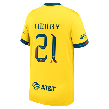 Youth Nike Henry Martin Yellow Club America 2024/25 Home Replica Player Jersey