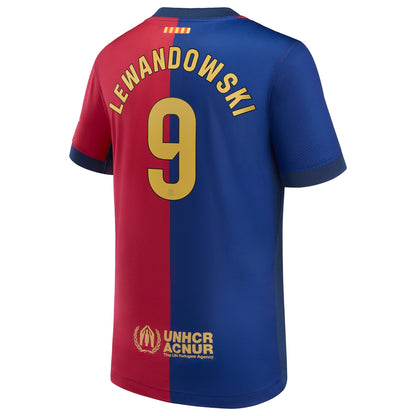 Youth Nike Robert Lewandowski Royal Barcelona 2024/25 Home Replica Player Jersey