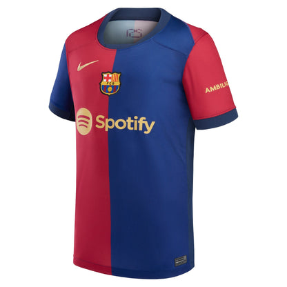 Youth Nike Royal Barcelona 2024/25 Home Replica Jersey - Customizable