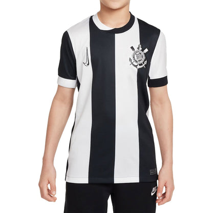 Youth Nike White Corinthians 2024/25 Home Replica Jersey - Customizable