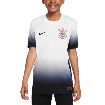 Youth Nike White Corinthians 2024/25 Home Replica Jersey - Customizable