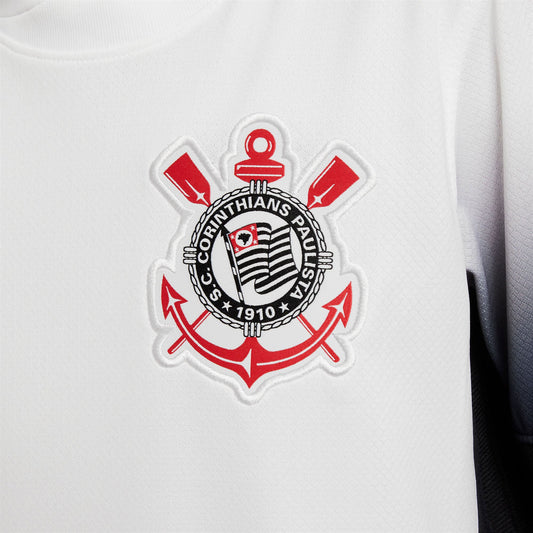 Youth Nike White Corinthians 2024/25 Home Replica Jersey - Customizable