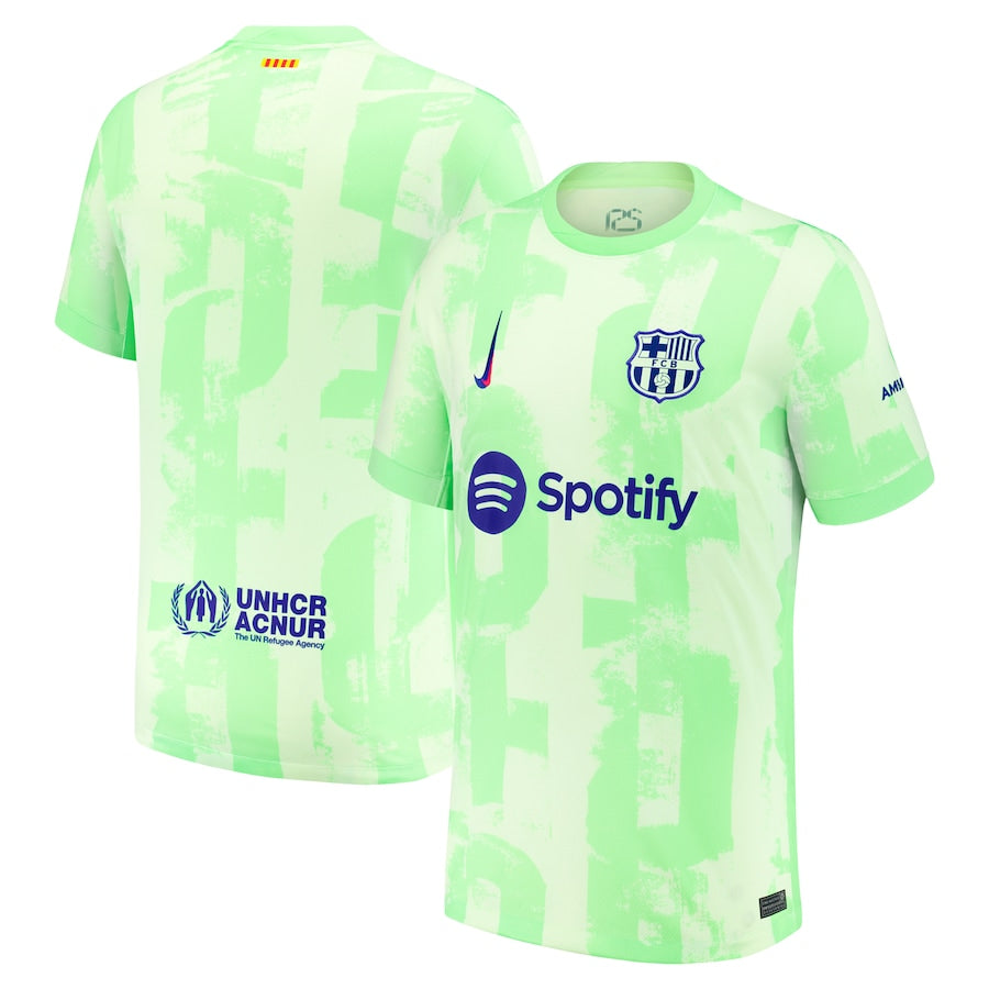 Youth Nike Yellow Barcelona 2024/25 Third Replica Jersey - Customizable