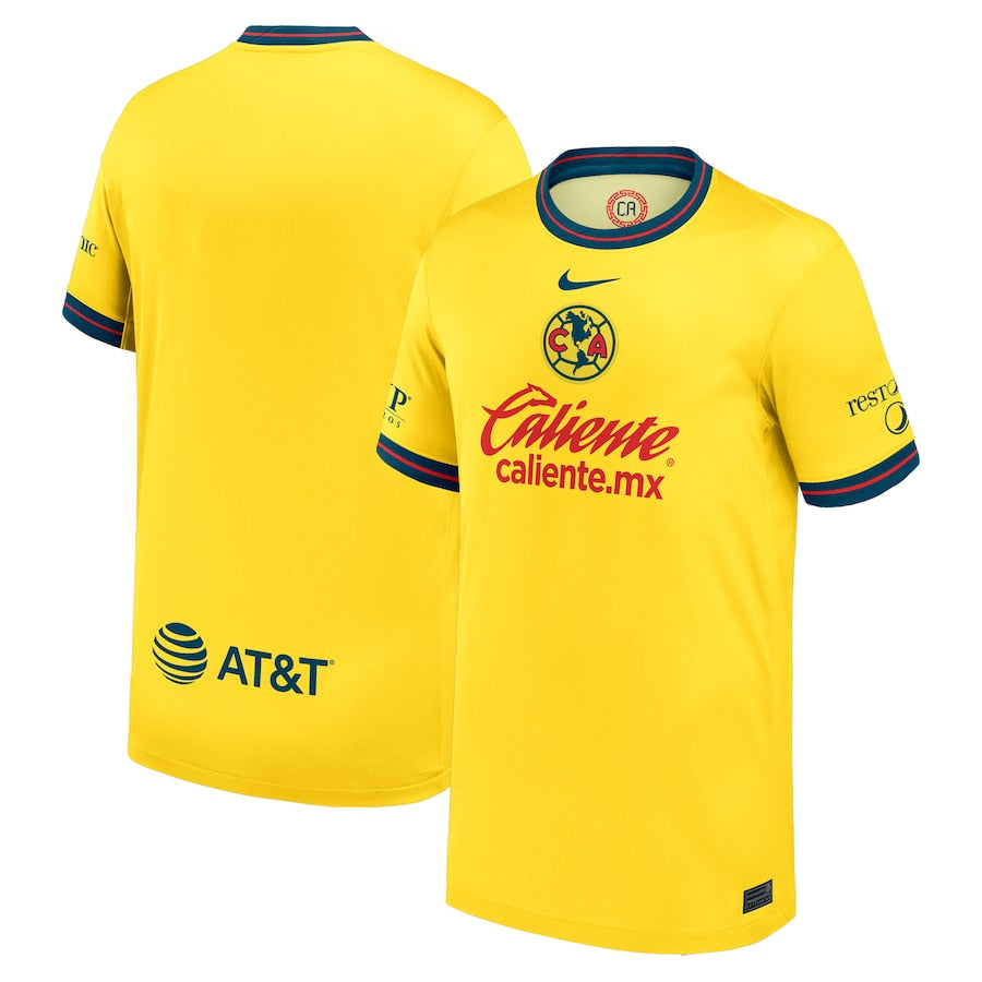 Youth Nike Yellow Club America 2024/25 Home Replica Jersey - Customizable