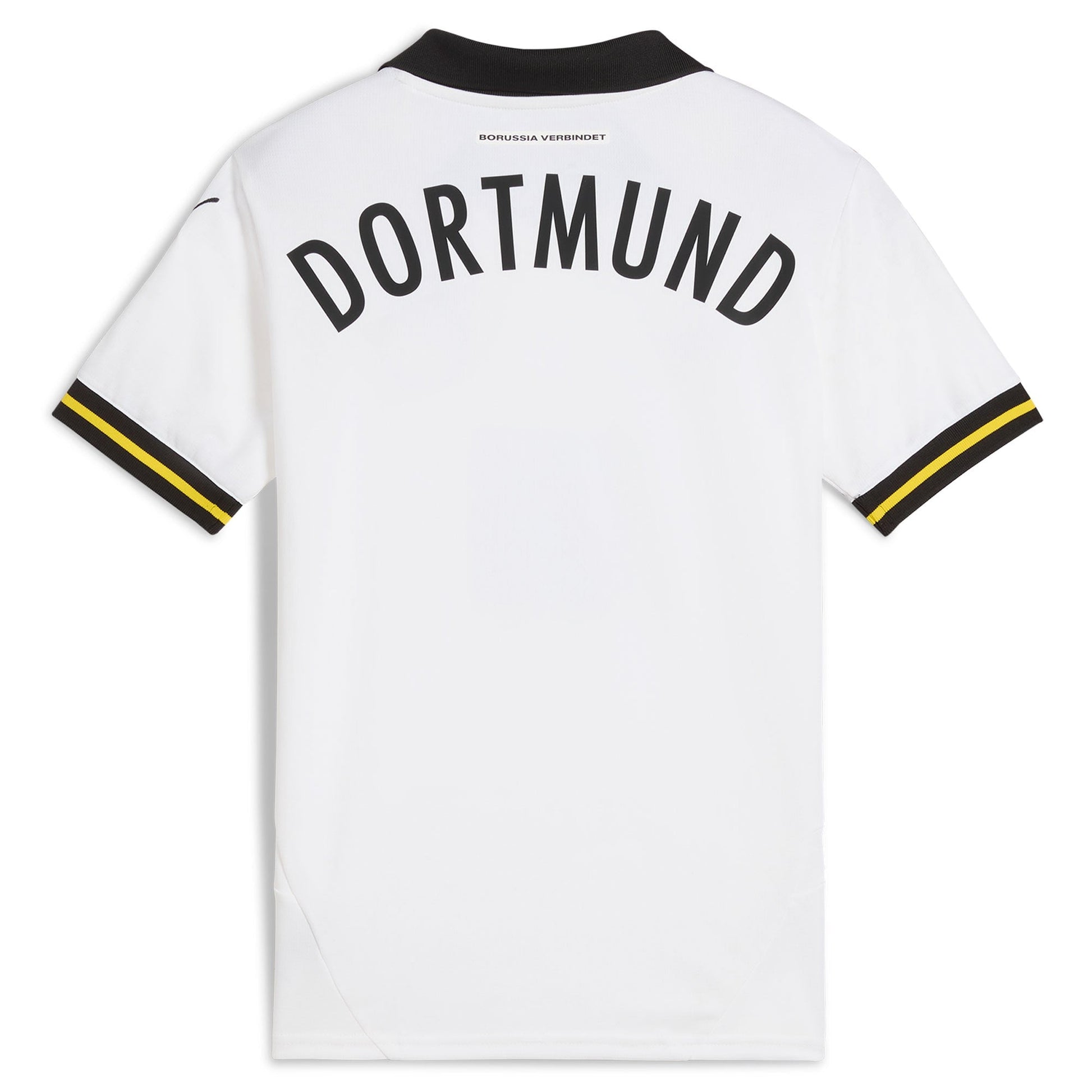 Youth Puma White Borussia Dortmund 2024/25 Third Replica Jersey - Customizable