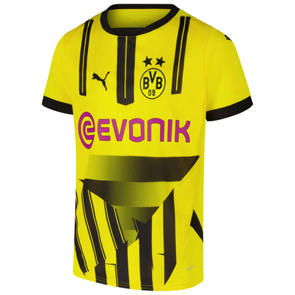 Youth Puma Yellow Borussia Dortmund 2024/25 Cup Replica Jersey - Customizable