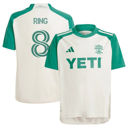 Youth adidas Alexander Ring Tan Austin FC 2024 The Armadillo Kit Replica Player Jersey