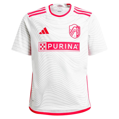 Youth adidas Aziel Jackson White St. Louis City SC 2024 The Confluence Kit Replica Player Jersey