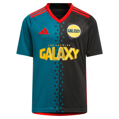 Youth adidas Black LA Galaxy 2024 Archive Replica Jersey - Customizable