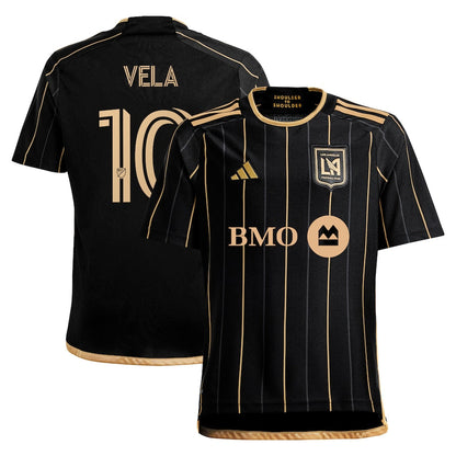 Youth adidas Carlos Vela Black LAFC 2024 Primary Replica Player Jersey