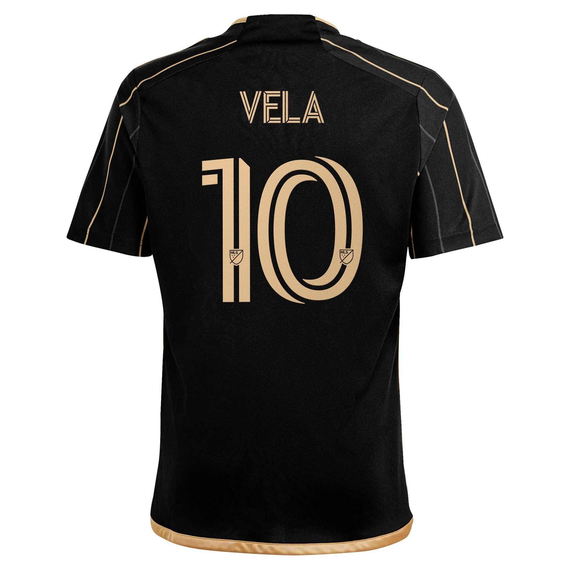 Youth adidas Carlos Vela Black LAFC 2024 Primary Replica Player Jersey