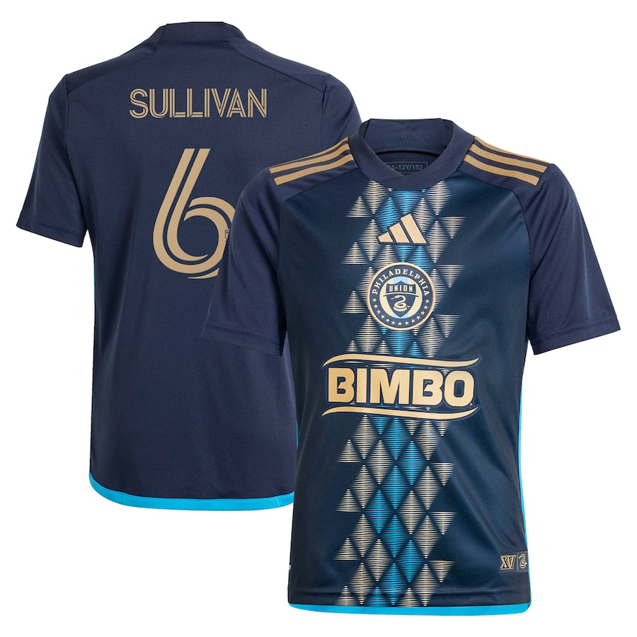 Youth adidas Cavan Sullivan Navy Philadelphia Union 2024 Primary Replica Player Jersey