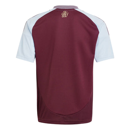 Youth adidas Claret Aston Villa 2024/25 Home Replica Jersey - Customizable