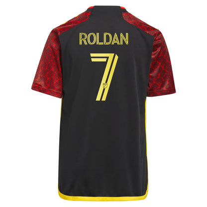 Youth adidas Cristian Roldan Red Seattle Sounders FC 2024 The Bruce Lee Kit Replica Player Jersey