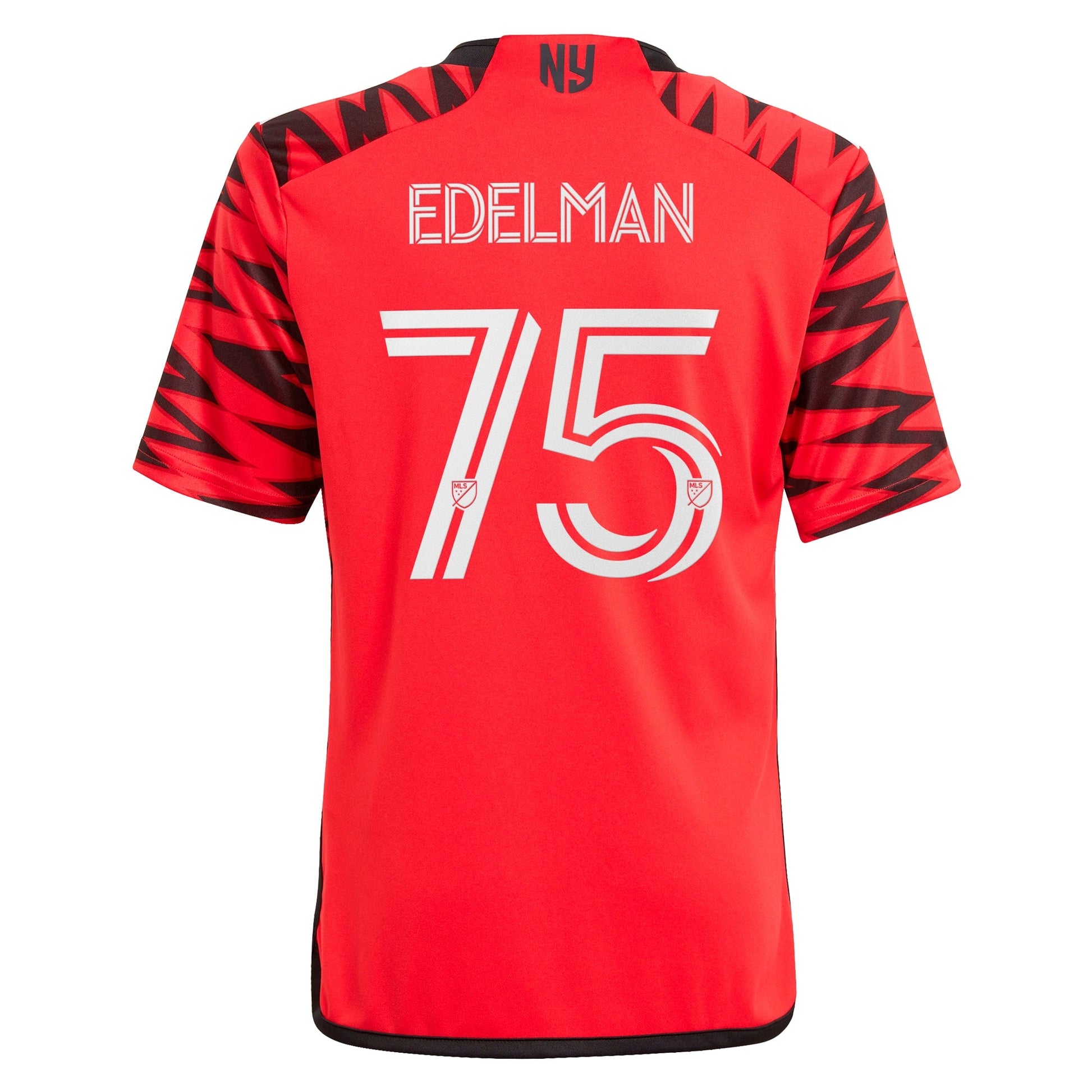 Youth adidas Daniel Edelman Red New York Red Bulls 2024 Legacy Replica Player Jersey