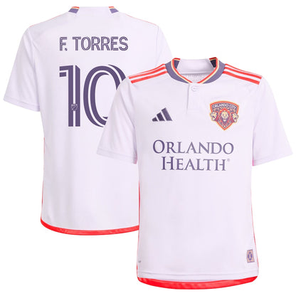 Youth adidas Facundo Torres Purple Orlando City SC 2024 Legacy Kit Replica Player Jersey