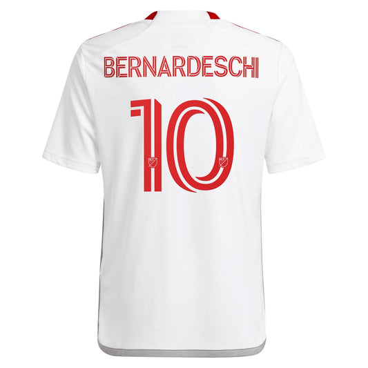 Youth adidas Federico Bernardeschi White Toronto FC 2024 GTA Kit Replica Player Jersey