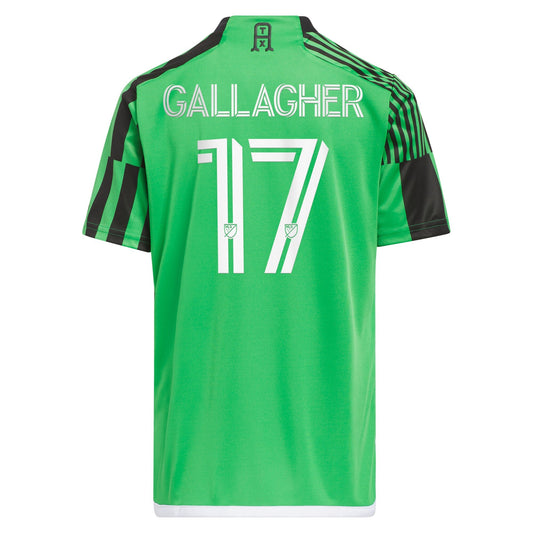 Youth adidas Jon Gallagher Green Austin FC 2024 Las Voces Kit Replica Player Jersey