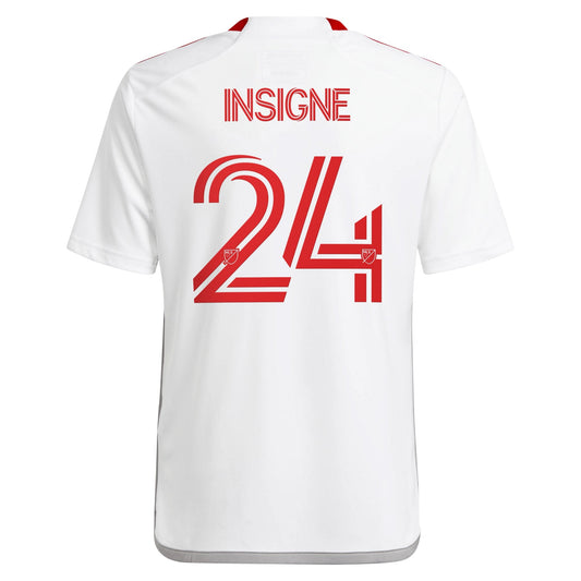 Youth adidas Lorenzo Insigne White Toronto FC 2024 GTA Kit Replica Player Jersey