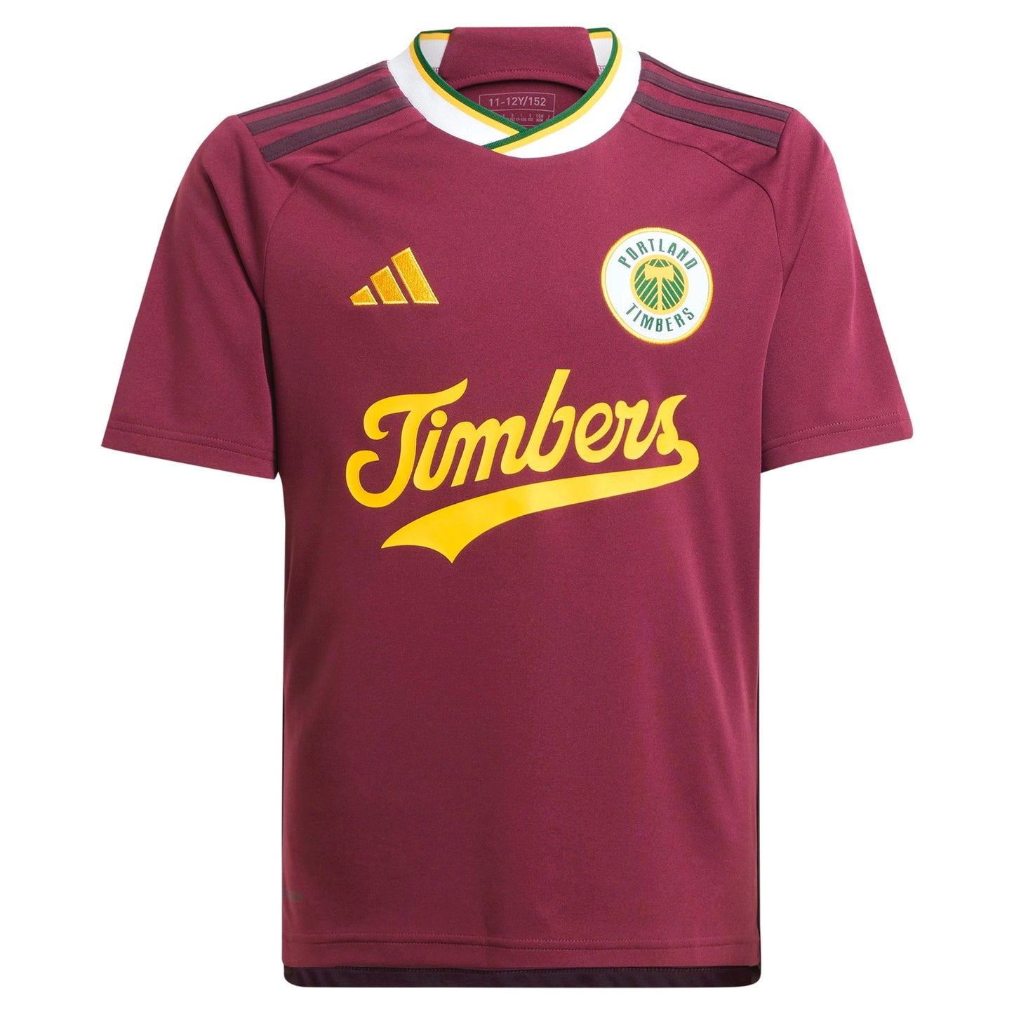 Youth adidas Red Portland Timbers 2024 Archive Replica Jersey - Customizable