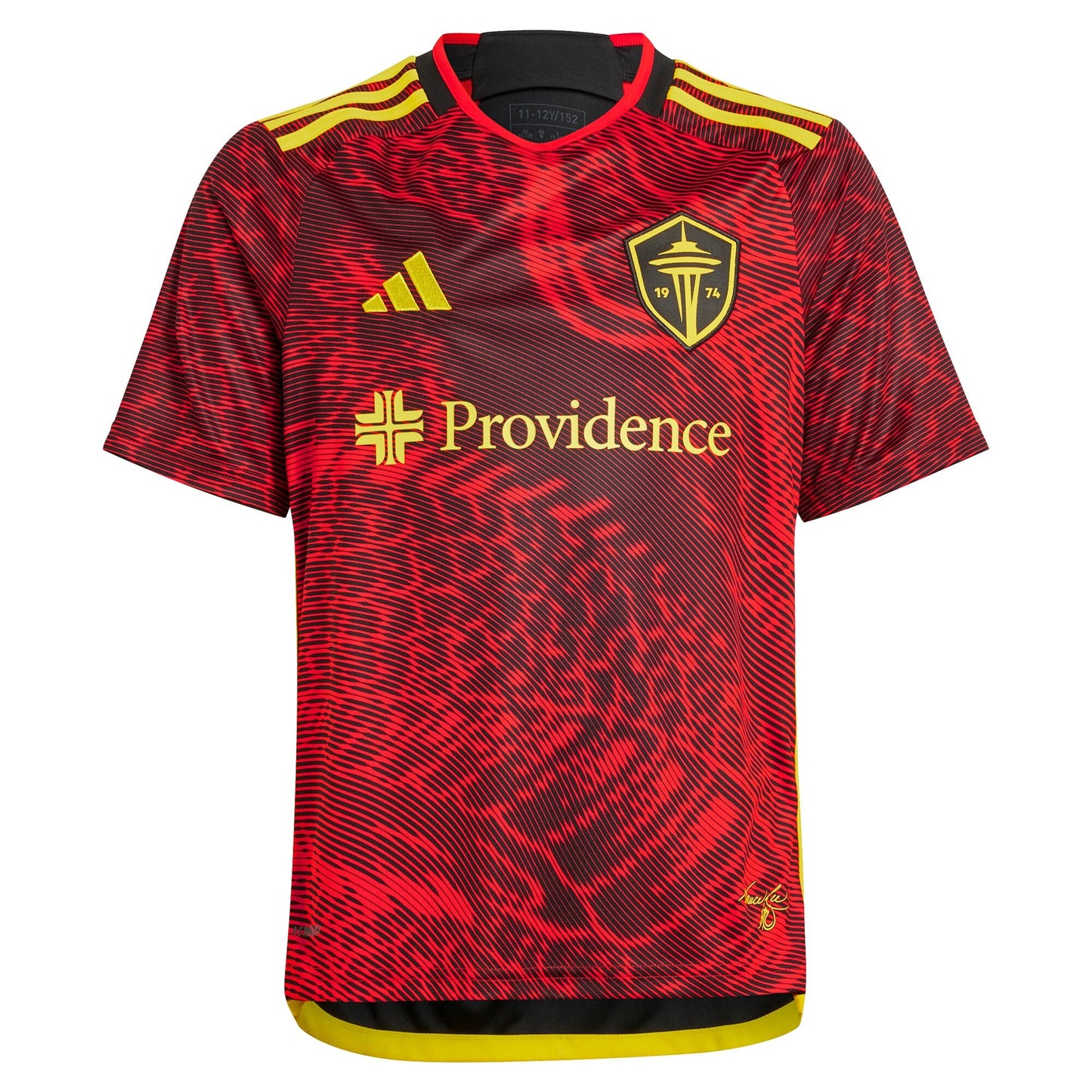 Youth adidas Red Seattle Sounders FC 2024 The Bruce Lee Kit Replica Jersey - Customizable