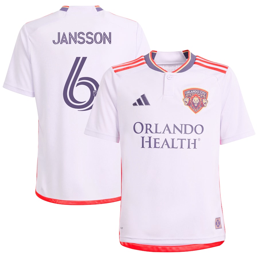 Youth adidas Robin Jansson Purple Orlando City SC 2024 Legacy Kit Replica Player Jersey