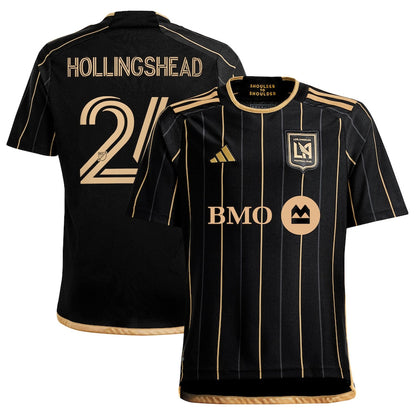 Youth adidas Ryan Hollingshead Black LAFC 2024 Primary Replica Player Jersey