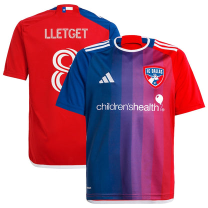 Youth adidas Sebastian Lletget Navy FC Dallas 2024 After Burner Replica Player Jersey