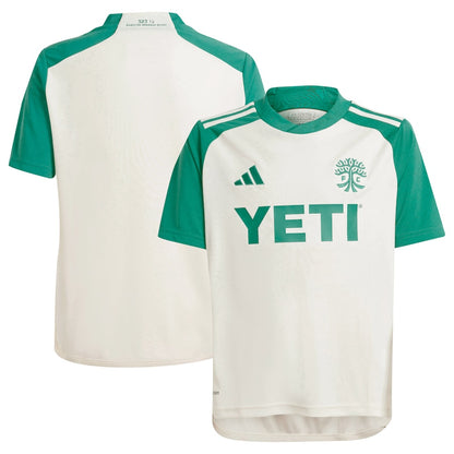 Youth adidas Tan Austin FC 2024 The Armadillo Kit Replica Jersey - Customizable